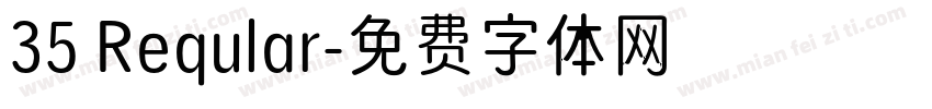 35 Reqular字体转换